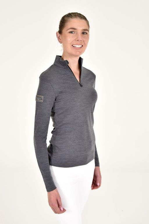 Cavalleria Toscana Ladies' Tech Wool Pleated Top