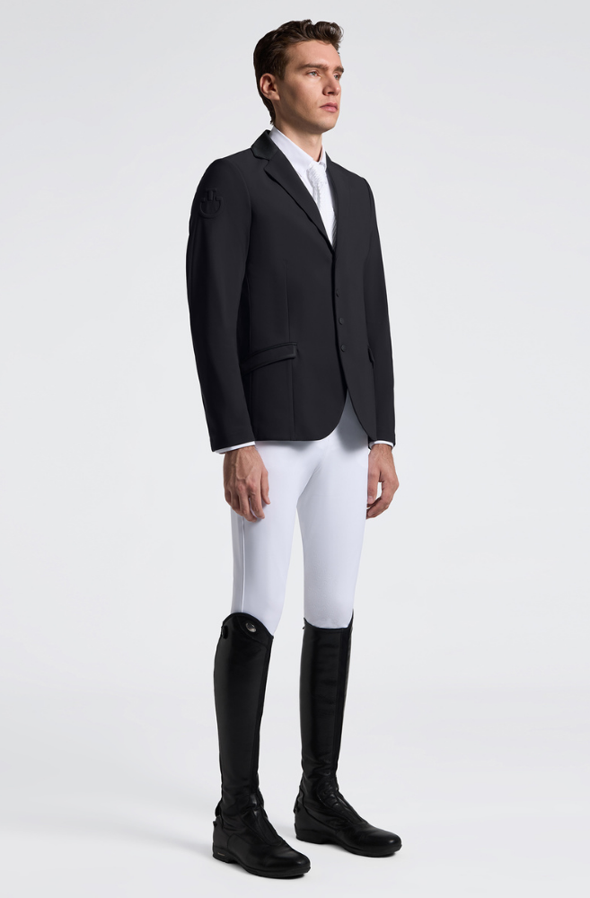 Men's Light Weight Zip Riding Jacket - Black