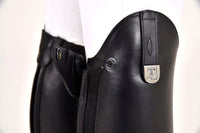 Sofia Boots Black - Patent Border with Swarovski Crystals
