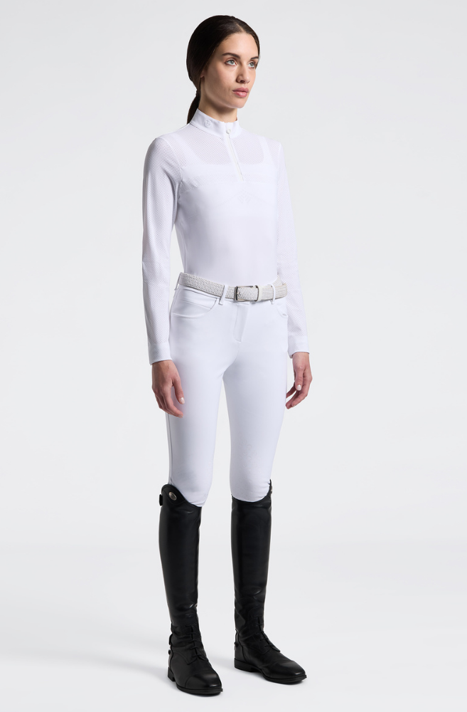 CT Perforated L/S Competition Shirt - White