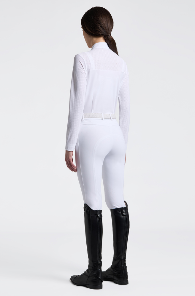 CT Perforated L/S Competition Shirt - White