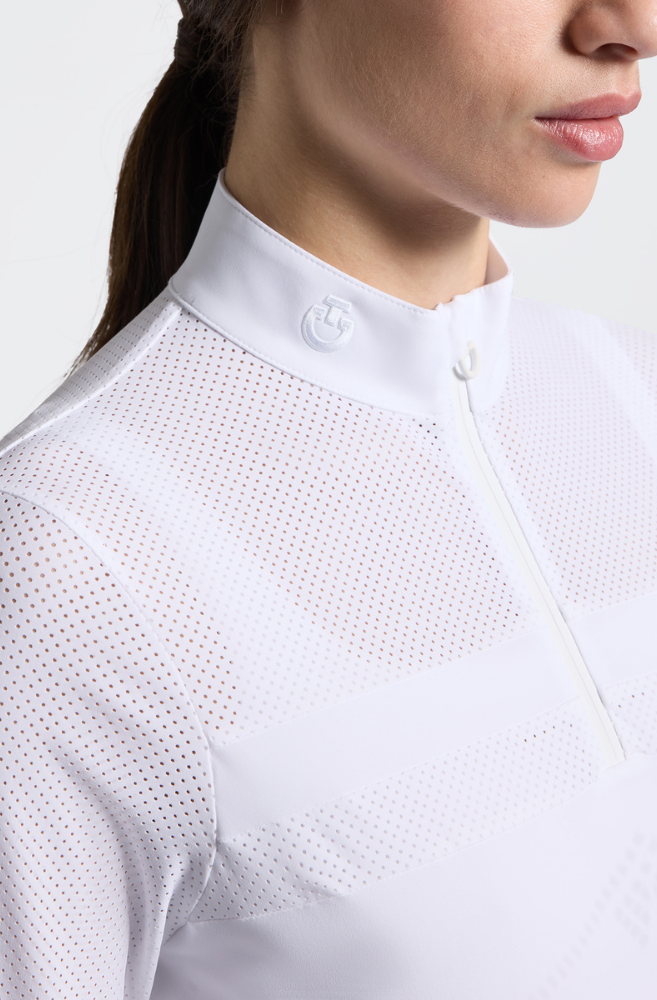 CT Perforated L/S Competition Shirt - White