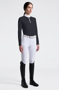 CT Perforated L/S Competition Shirt - Charcoal
