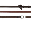Working 1/2" Rubber Reins - Brown