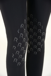 Knee High Perforated Breeches - Black (Size 44)