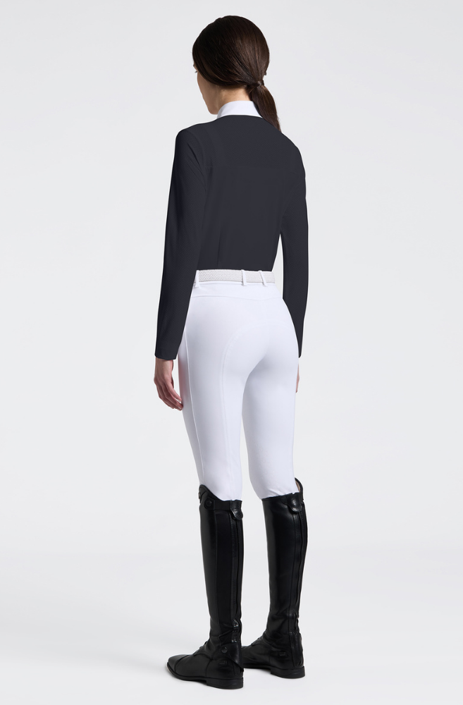CT Perforated L/S Competition Shirt - Charcoal