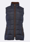 Spiddal Quilted Gilet - Navy Multi