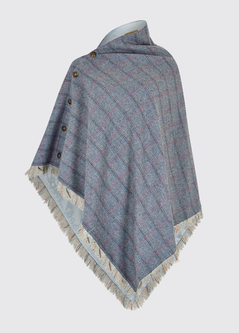 Hazelwood Poncho - Denim Haze