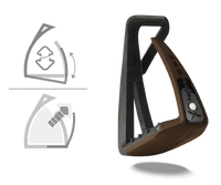 Soft'Up Lite Junior Stirrups - Choco