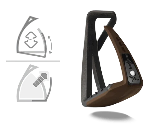 Soft'Up Lite Junior Stirrups - Choco