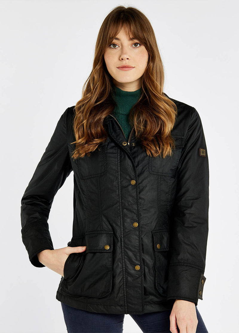 Munsbro Waxed Cotton Jacket - Black