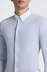 Guibert Shirt Long Sleeve - Oxford Blue Print