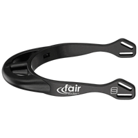 Spurs Fairrider Black 25mm Rounded Neck Black
