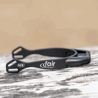 Spurs Fairrider Black 25mm Flat Neck Black