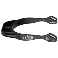 Spurs Fairrider Black 25mm Flat Neck Black