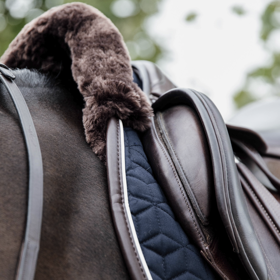 Skin Friendly Jump Saddle Pad - Navy