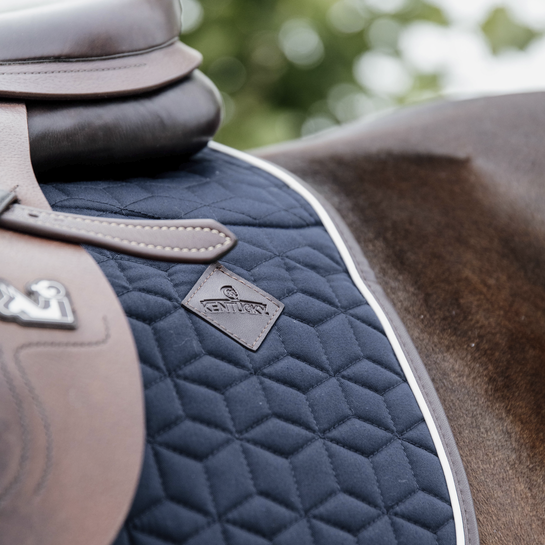 Skin Friendly Jump Saddle Pad - Navy