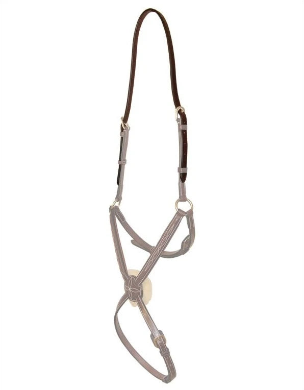 Head Strap for Noseband - Brown Full
