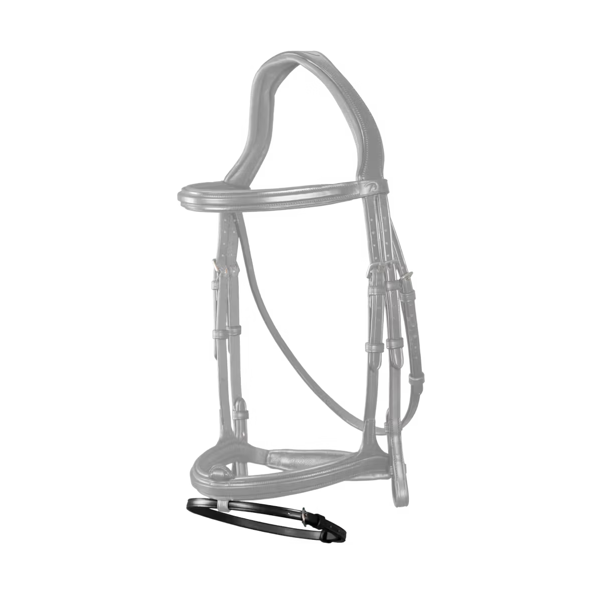 New English Flash Nose Strap 3/8" - Black