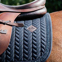 Jump Saddle Pad Glitter Stone - Navy