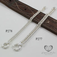 Sterling Silver Large Curb Chain Bracelet
