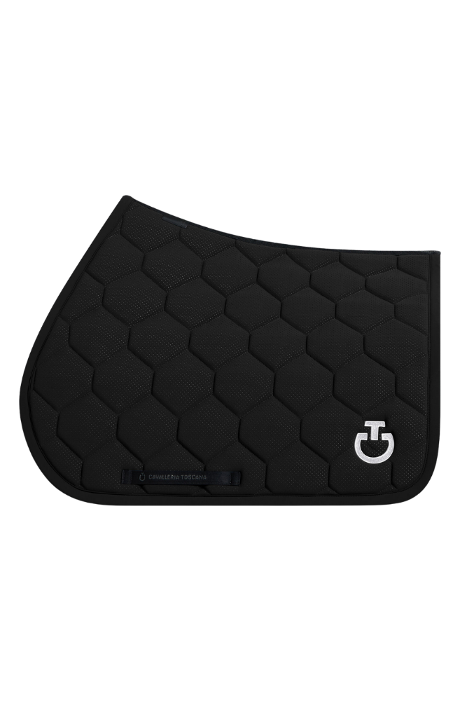 Quilted Jersey Perforated Jump Pad - Black Full