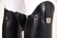 Sofia Boots Black - Patent Border with Swarovski Crystals
