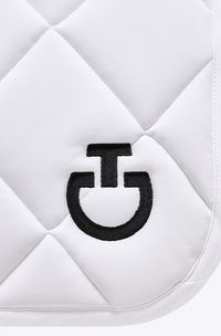 Diamond Quilted Jump Pad - White