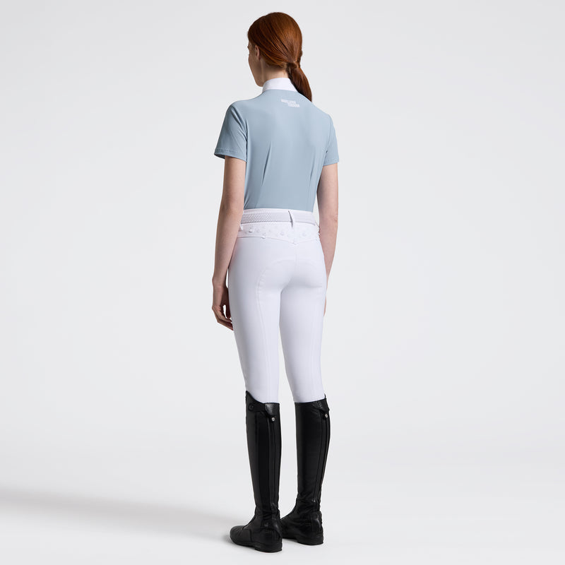 Perforated Insert S/S Shirt - Blue Fog