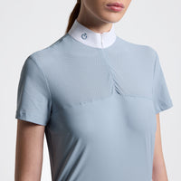 Perforated Insert S/S Shirt - Blue Fog