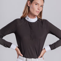 CT L/S Perforated Inserts Competition Shirt - Espresso