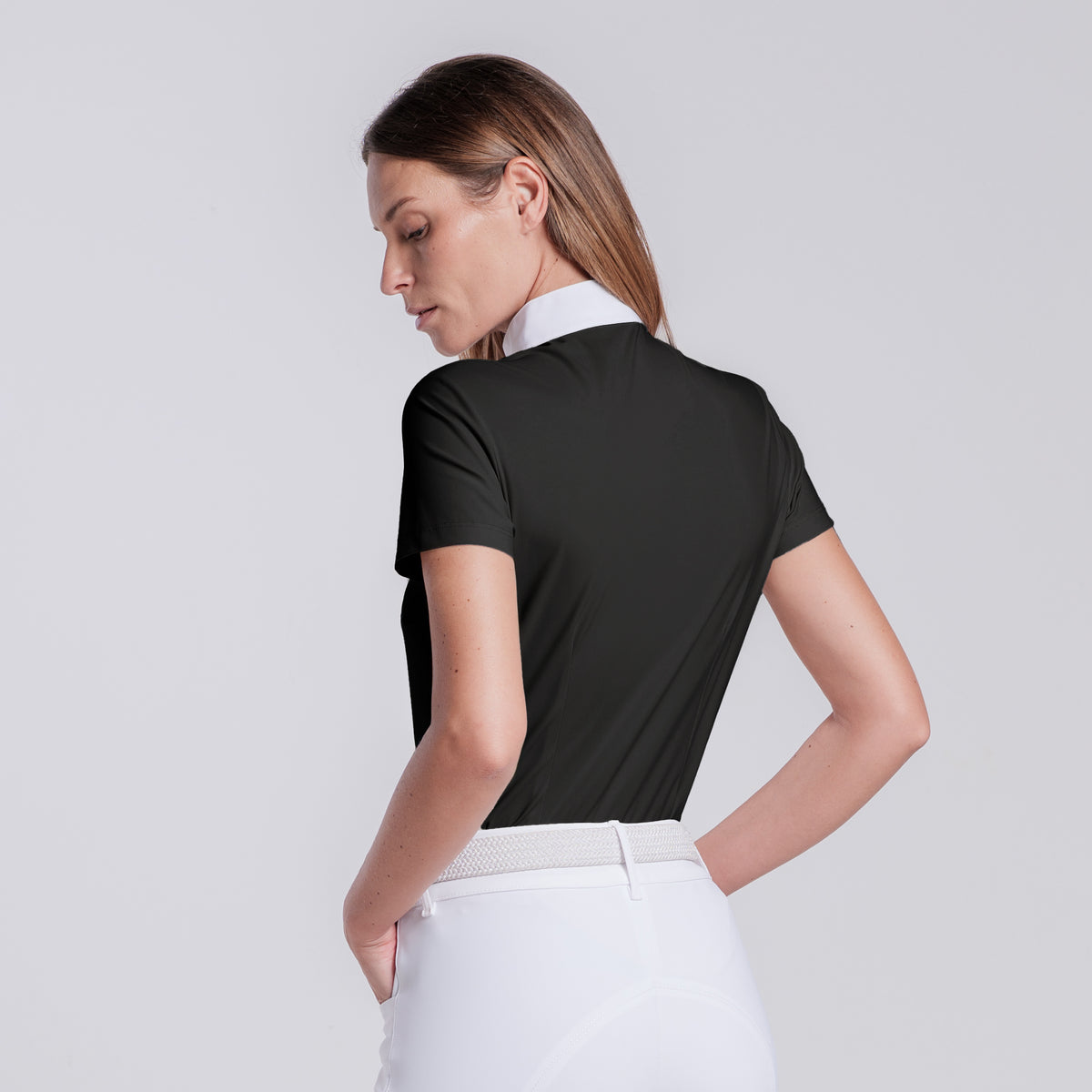 CT S/S w/Sequins Pocket Competition Shirt - Black