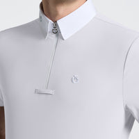 Men's S/Sleeve Jersey Zip Competition Shirt (FW26) - White