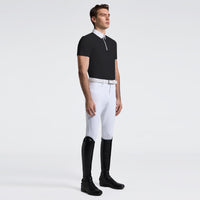Men's S/Sleeve Jersey Zip Competition Shirt (FW26) - Black