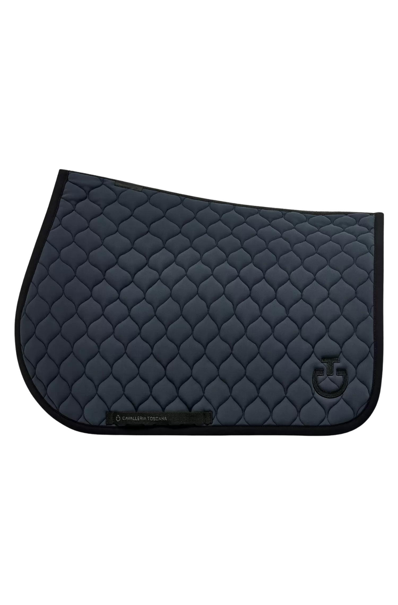 Circular Quilted Jumping Saddle Pad - Anthracite Grey