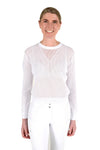 Cotton Crew Neck Sweater - White
