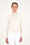 High Collar Lightweight Knit - White