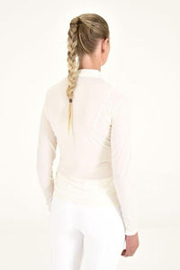 High Collar Lightweight Knit - White