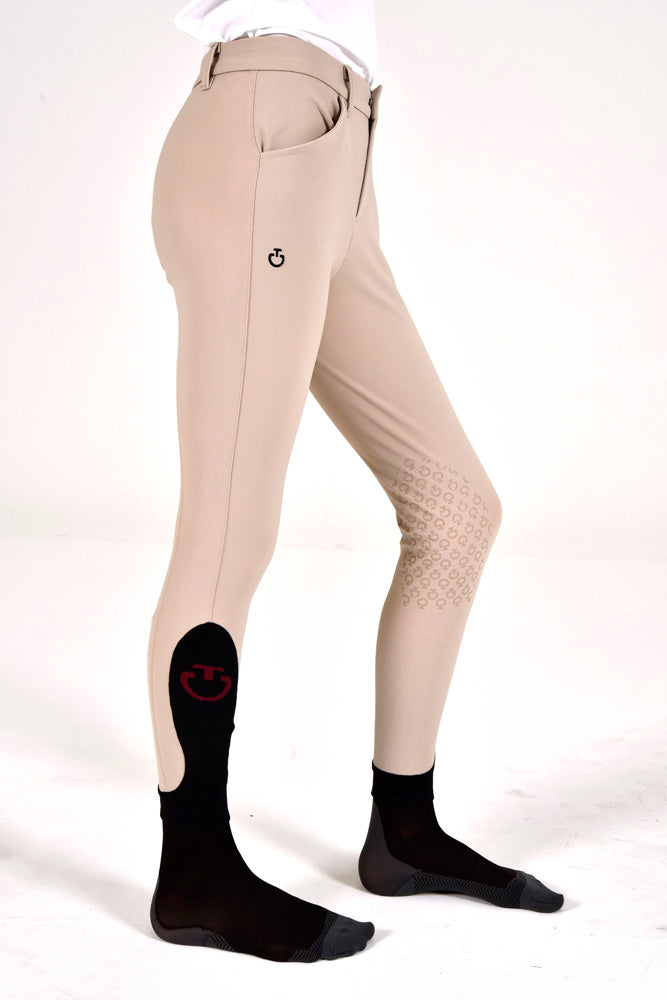 CT Logo Young Rider Breeches - Beige