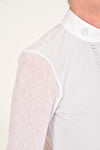 Pleated Jersey Long Sleeve Shirt - Pearl Grey