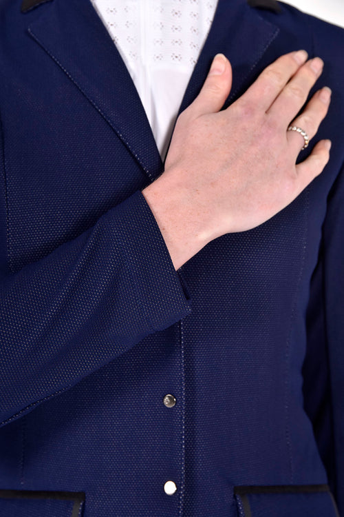 Lightweight Jersey Zip Textured Jacket - Royal Blue