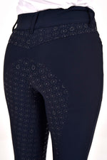CT Motif Print Full Grip Breeches - Navy