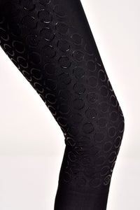 Jersey Mesh Pocket Full Grip Tights - Black