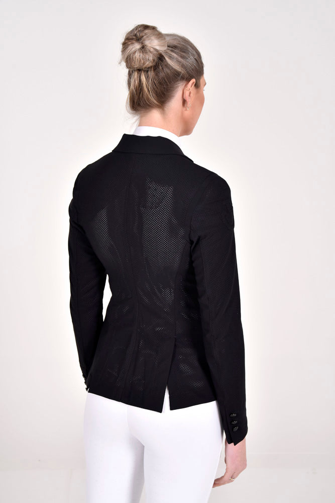 All-Over Perforated Competition Jacket - Black