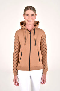 CT Orbit Flock Zip Hoodie - Cacao