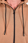 CT Orbit Flock Zip Hoodie - Cacao