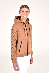 CT Orbit Flock Zip Hoodie - Cacao