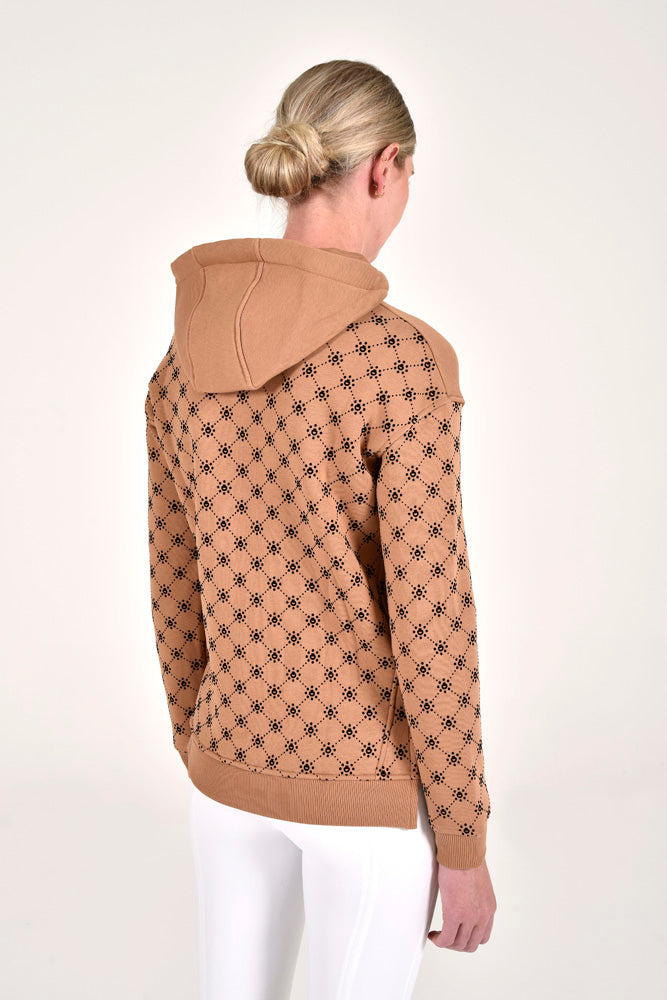 CT Orbit Flock Zip Hoodie - Cacao