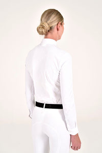 Mini Orbit Flock Long Sleeve Shirt - White