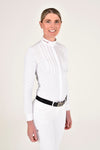 Revo Pleated Bib Long Sleeve Competition Shirt - White